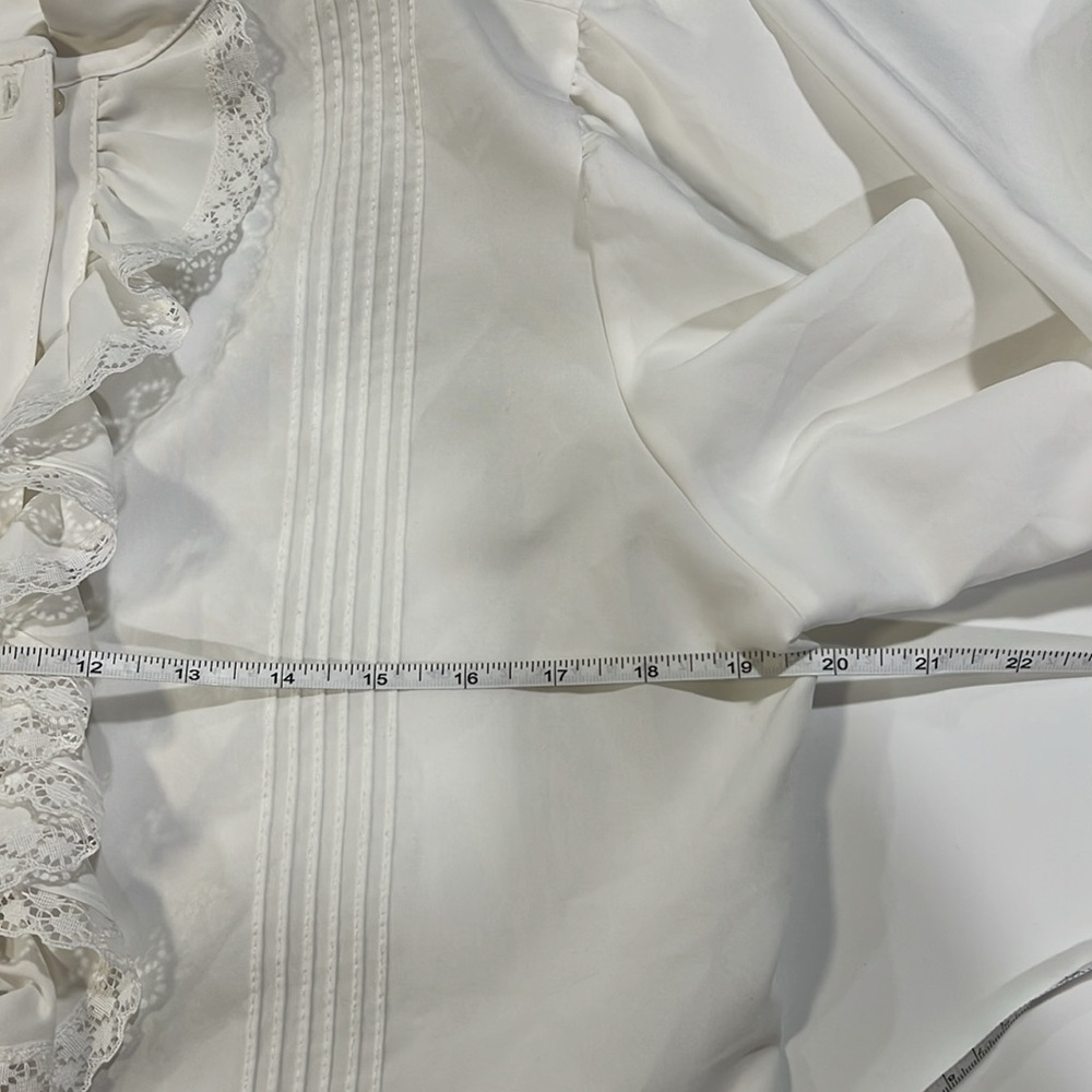 Lucky Winner - 14, white lace dress shirt - Picture 7 of 8